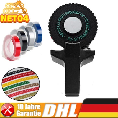 MARKENLOS Etikettiergerät Prägegerät 3D Tragbarer Beschriftungsgerät DIY Etikettendrucker