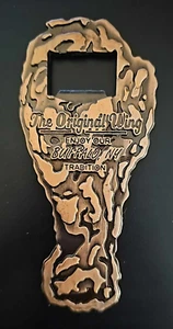 Vintage The Original Wing Buffalo NY Bottle Opener Magnet metal - Picture 1 of 3