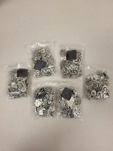 PREOWNED Mix of many pieces metal charms Scrapbooking Craft Jewelry making - Picture 1 of 5