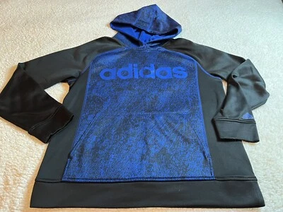 Adidas Youth Hoodie blue/grey size XL (18-20) - Image 1 of 4