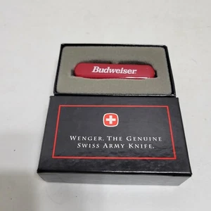 NUEVO STOCK ANTIGUO Navaja Suiza Budweiser Coleccionable Wenger Delemont Suiza - Imagen 1 de 5