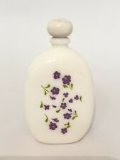 Vintage Old Milky Glass Beautiful Flower Design Avon Perfume Bottle. G14-141