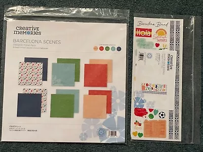 Creative Memories Barcelona España Escenas Diseñador Paquete de Papel y Pegatinas - Nuevo Foto 1 de 3