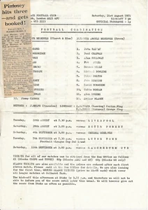 Crystal Palace Reserves v Plymouth Argyle (Combination) 1971/1972 - Picture 1 of 1
