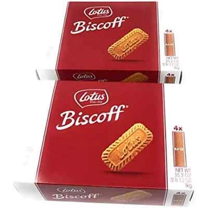 Lotus Biscoff Cookies 2 Boxes (4 Packets per Box) 8.8OZ EACH Packet, 35.2OZ Box - Picture 1 of 12