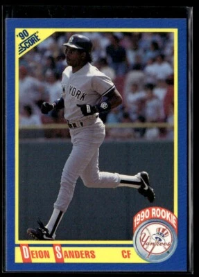 1990 Score Deion Sanders New York Yankees #586 - Image 1 of 2