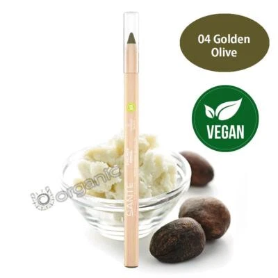 Lápiz delineador de ojos natural orgánico Sante 04 oliva dorado 1,14 g para ojos sensibles Foto 1 de 3