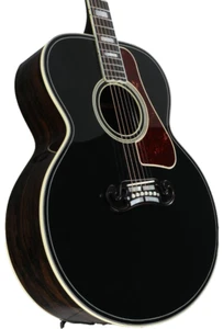 Gibson Acoustic Dealer Select SJ-200 Western Classic Acoustic Guitar - Ebony - Picture 1 of 11