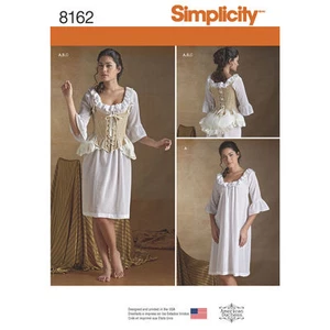 NEU SIMPLICITY 8162 OUTLANDER UNTERWÄSCHE MUSTER Misses 18. Jahrhundert - Bild 1 von 6
