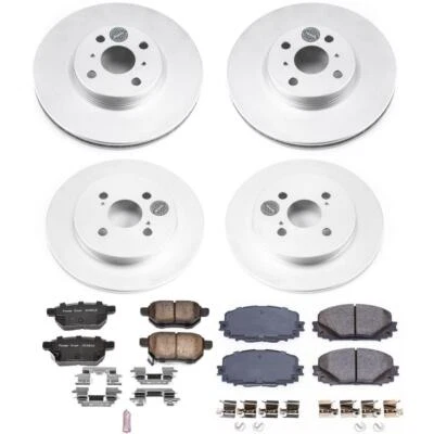 PowerStop Disc Brake Kit - Front and Rear - Fits Toyota Yaris 2012-2018 Genuine — 第 1/4 张图片