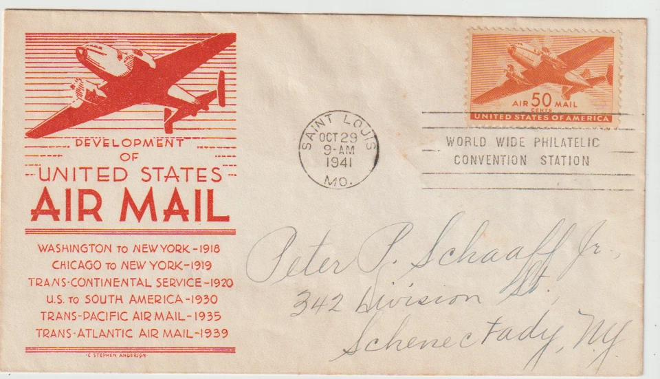 US Scott C31 - Cargo Plane  - Anderson FDC - - Image 1 of 1