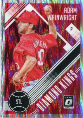 2018 OPTIC PRIZMS SHOCK ADAM WAINWRIGHT CARDINALS DK PRIZM PARALLELS - Y3533 - Image 1 of 2
