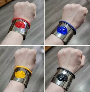 Dino Cuff Thunder Brace Set di 4 Cosplay completo di gemme e fasce - Foto 1 di 7