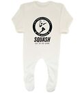 Personalised The Power Of A Champion Squash Baby Grow Sleepsuit Boys Girls Gift