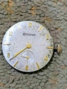 MOVIMIENTO BULOVA MODELO 10BU Movimiento de cuerda trabajo y parada con esfera corona  - Imagen 1 de 5