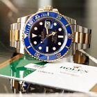 Rolex 116613Lb Submariner Two Tone Blue Dial Blue Bezel Watch
