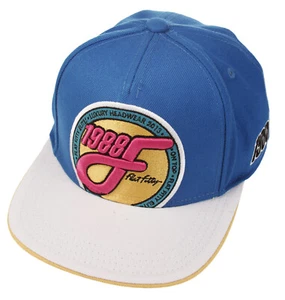 Flat Fitty Retrocrest 88 Adjustable Snapback Baseball Cap Hat, Blue - Picture 1 of 8