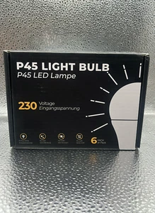 LOHAS E14 LED Light Bulb P45 Golf Ball Bulb 3000K 5.5W PACK OF 6 - Picture 1 of 3
