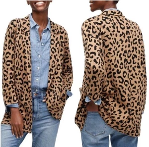 J. Crew Sophie Sweater Blazer leopard print Women’s Small AB875 2020 - Picture 1 of 13
