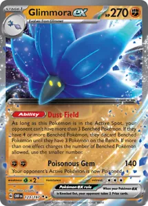 Pokemon TCG GCC Glimmora ex OBF 123/197 English EXC/NM Obsidian Flames REG - Imagen 1 de 1