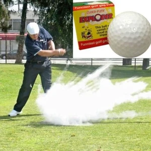 EXPLODING GOLF BALL ~ Smoke Dust Cloud - Magic Trick Funny Gag Joke Prank Toy - Picture 1 of 3
