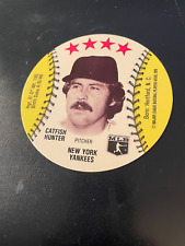 1976 Buckmans MSA Baseball Disc Jim "Catfish" Hunter - New York Yankees - HOF MT