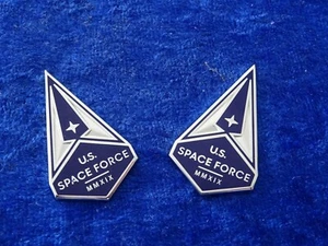 A1-17) US Badge, Insignia, Collar, U.S. Space Force, Pair NEUE ORIGINAL officer - Bild 1 von 4