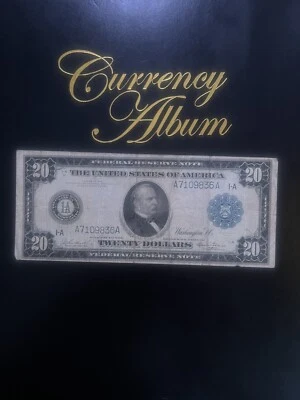 1914 $20 Federal Reserve Note fr# 965 Burke/Glass Only 16 Known In Existence! - Image 1 of 2