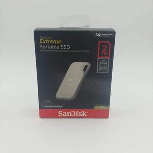 New SanDisk Portable Extreme Portable SSD 2TB USB-C SSD - Picture 1 of 2