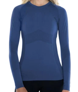 Camicia Anique donna firmata manica lunga girocollo mirtillo equitazione M - Foto 1 di 13