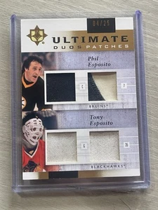 2011-12 UD Ultimate Collection Ultimate Duos Quad Patches /25 Phil Esposito Tony - Foto 1 di 3