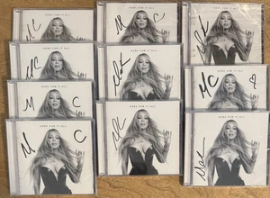 MARIAH CAREY FIRMATO AUTOGRAFO 2025 QUI PER TUTTO FIRMATO INSERTO CD PREVENDITA - Foto 1 di 8