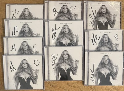 MARIAH CAREY SIGNED AUTOGRAPHED 2025 HERE FOR IT ALL SIGNED INSERT & CD SEALED - Image 1 of 4