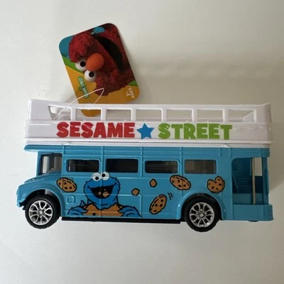 RARE Die Cast Sesame Street Cookie Monster Glasgow Double Decker Bus (LIMITED) - Image 1 of 4