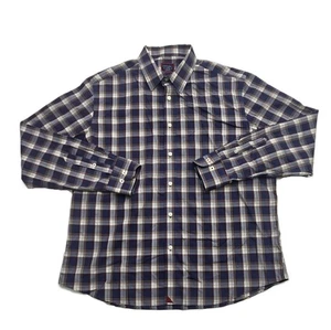 Camisa Informal Untuckit Manga Larga Calce Relajado Negra y Marrón A Cuadros Para Hombres Talla L - Imagen 1 de 9