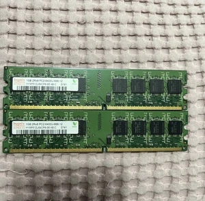 Hynix HYMP512U64CP8-S6 AB-T PC2-6400 2GB(1+1GB) DDR2 800MHz Arbeitsspeicher RAM - Bild 1 von 2