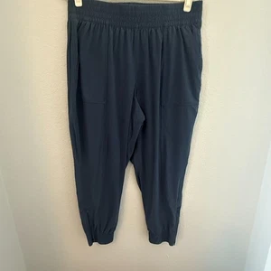 CALIA by Carrie Underwood Jogger Pants XL Blue Zip Hem Pockets Stretch Comfort - Picture 1 of 7