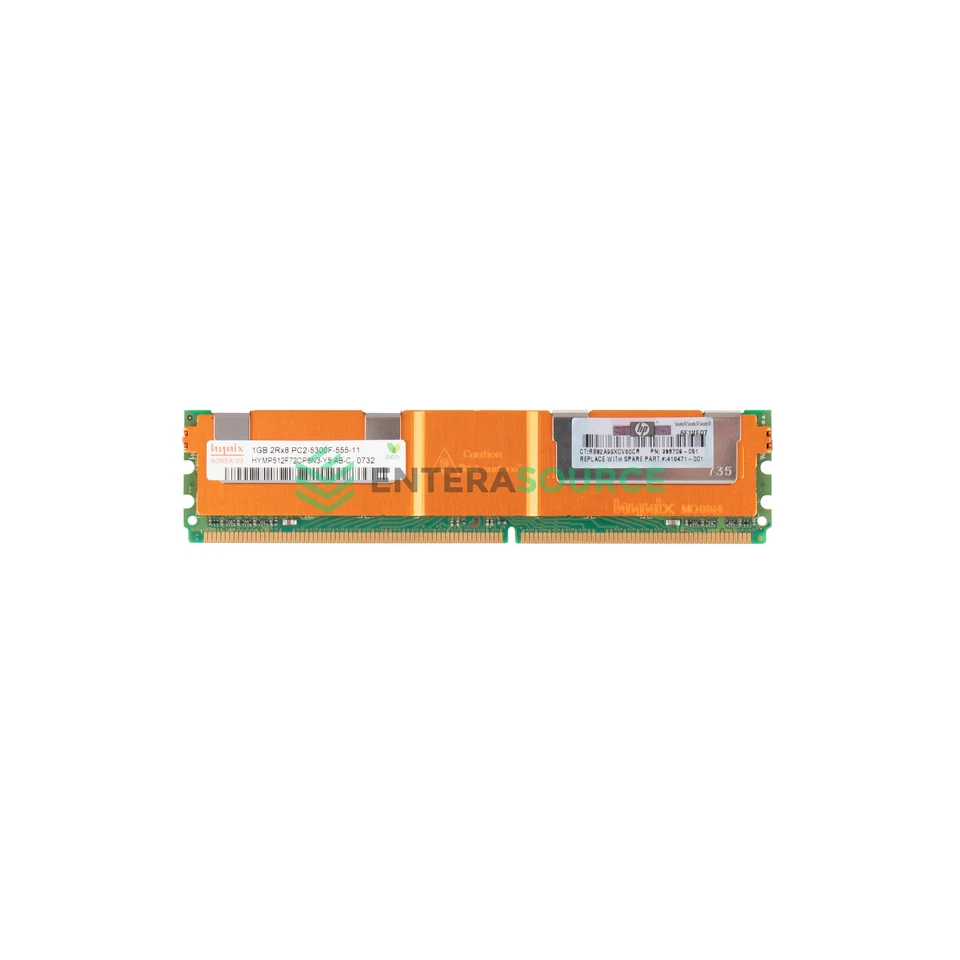 Hynix HYMP512F72CP8N3-Y5 DDR2-667 PC2-5300F 1GB 2Rx8 ECC Server Memory Module - Image 1 of 1