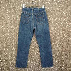 Jeans Denim Azul Occidental Pierna Recta Años 60/70 Vintage Cremallera Garra 30x30 - Imagen 1 de 16