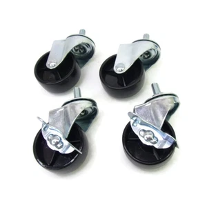 (4er Set) 1-7/8" Lenkrollen (2 mit Schloss) 5/16-20 x 5/8" Gewindestiele - Bild 1 von 3