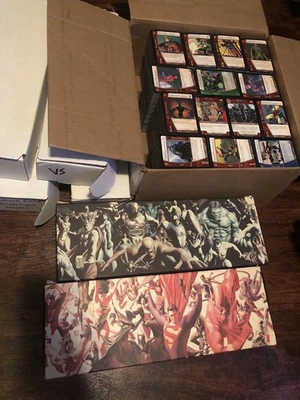 VS System Tcg 9000 Cards Lot Collection Bundle Marvel DC Wolverine Batman  - Image 1 of 3