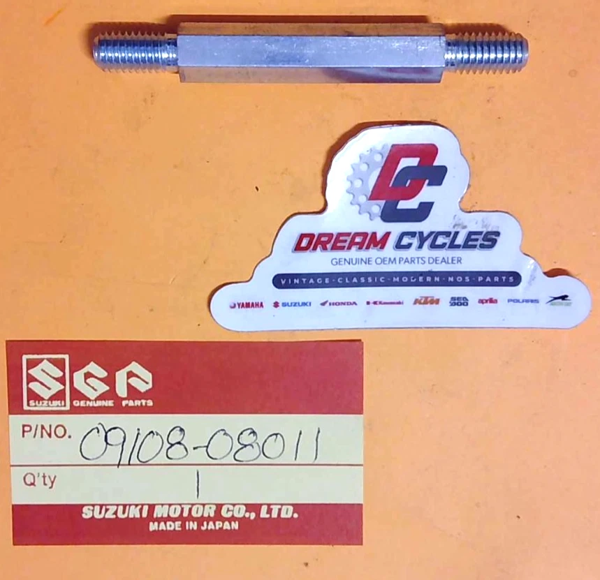 NUEVO GENUINO SUZUKI AS50 AC50 NOS escape perno especial 09108-08011 ENVÍO RÁPIDO Foto 1 de 1