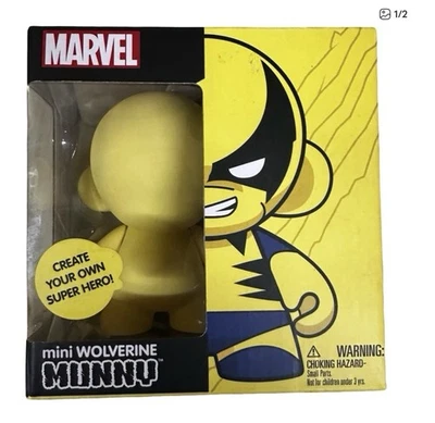 Kidrobot Marvel Mini Munny Wolverine Figura Hágalo Usted Mismo Superhéroe Vinilo Nuevo en Caja Foto 1 de 2
