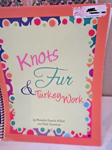 HTF Howren Robertson KNOTS FUR & TURKEYWORK Spiral Bound Needlepoint Book - Picture 1 of 1