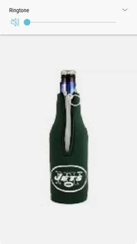 New York Jets Neoprene Bottle Suit cooler Koozie With Zipper  ( NEW ) Cover