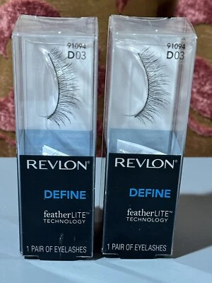 2 Revlon Define featherLITE Technology False Eyelashes D03 - Image 1 of 3