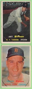 1957 Topps Frank House #223 & Art Ditmar #132 (beide sehr guter Zustand) (kleine Knicke) - Bild 1 von 1