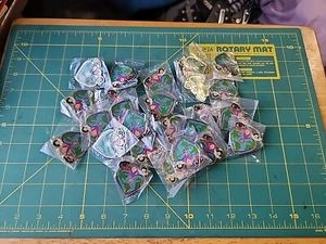 25 New In Bags Rotary International Pins Hearts With 3 Kids - Picture 1 of 5