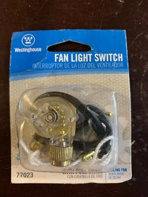 INTERRUPTOR DE LUZ DE VENTILADOR para ventilador de techo con cadena de tracción ¡NUEVO! Westinghouse 77023 Foto 1 de 3