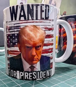 Trump Wanted For President 11 Oz Kaffeebecher - Bild 1 von 1